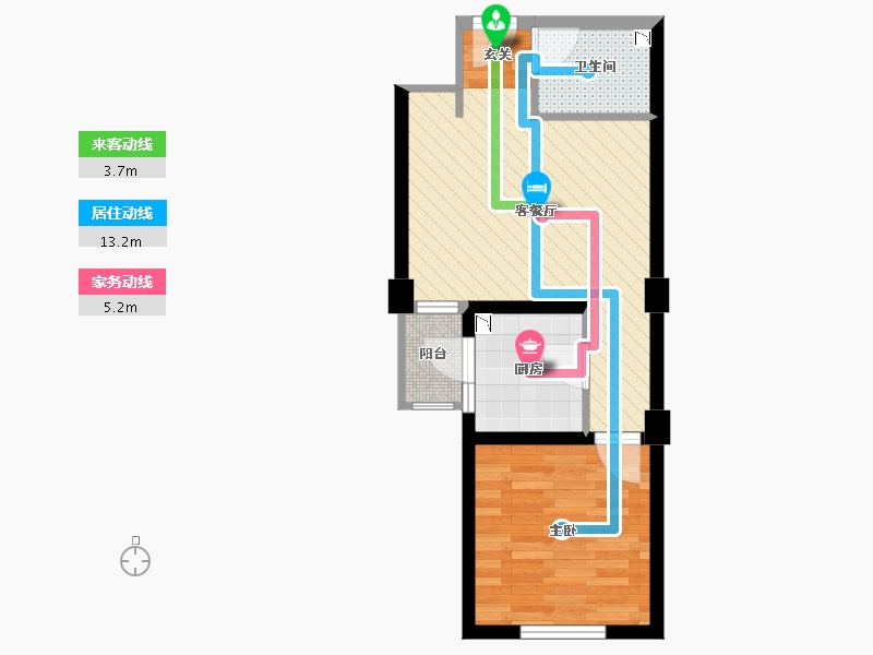 北京-北京市-新城望泉寺公租房-43.30-户型库-动静线