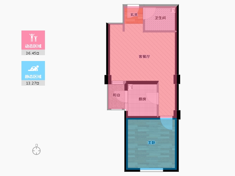 北京-北京市-新城望泉寺公租房-43.30-户型库-动静分区