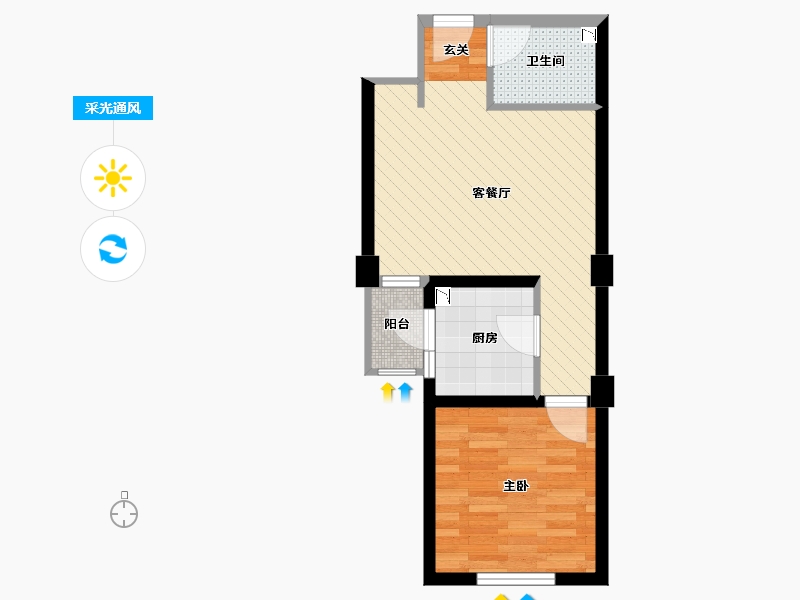 北京-北京市-新城望泉寺公租房-43.30-户型库-采光通风