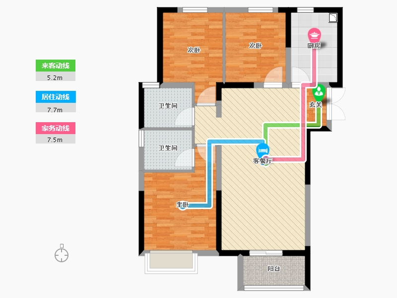 河南省-郑州市-正商河峪洲-86.89-户型库-动静线