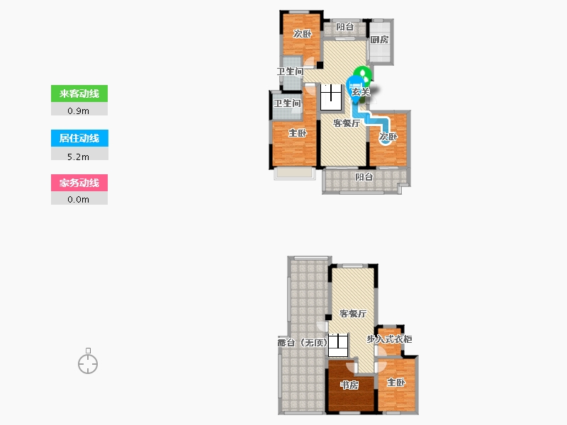 四川省-凉山彝族自治州-蘭台府-197.45-户型库-动静线