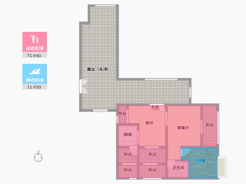 四川省-巴中市-中交王府景-125.98-户型库-动静分区