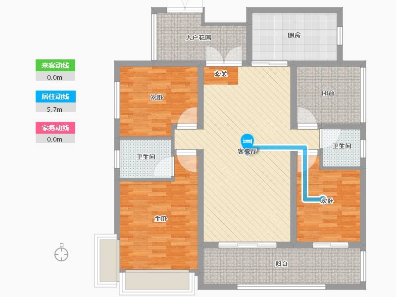 湖南省-株洲市-天玺湾-101.53-户型库-动静线