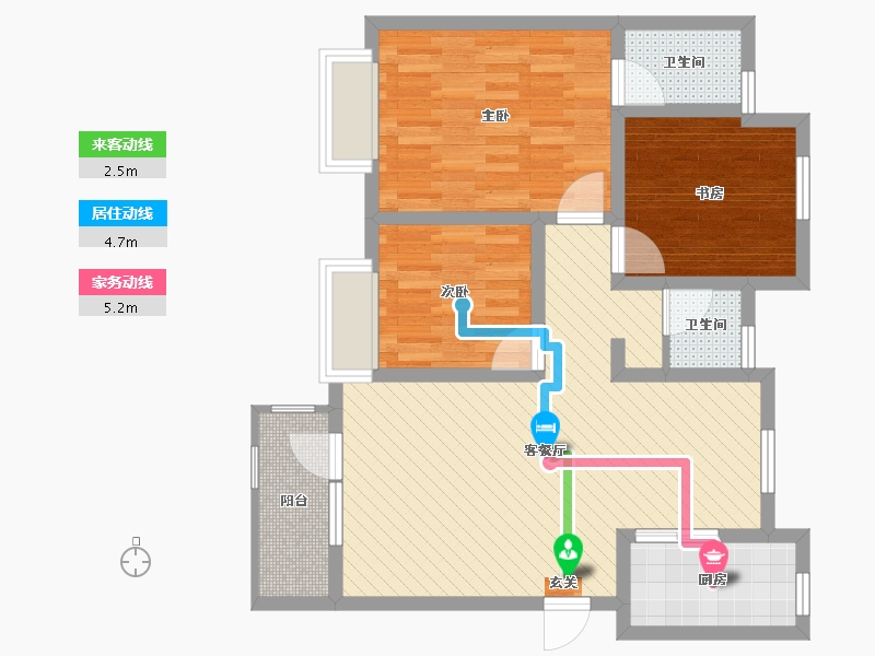 河北省-沧州市-泰享嘉府(建设中)-77.37-户型库-动静线