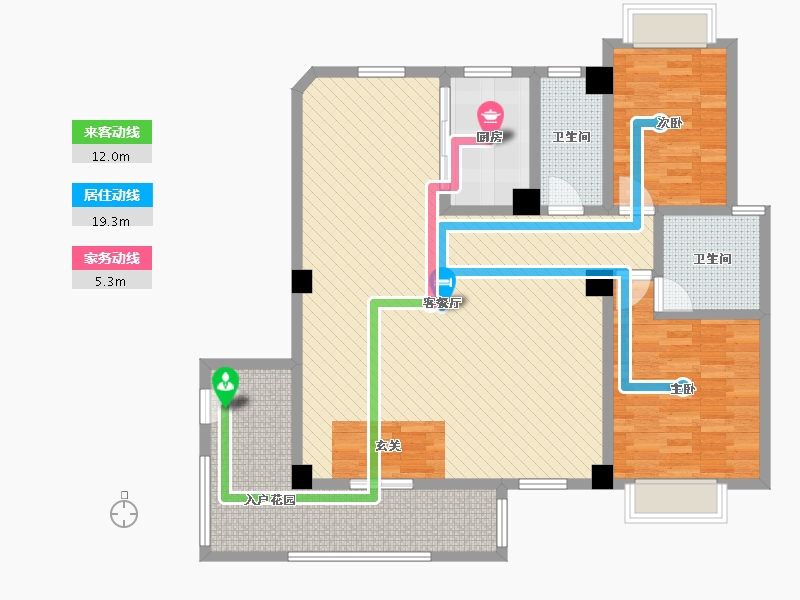 浙江省-金华市-阳光新城-119.18-户型库-动静线