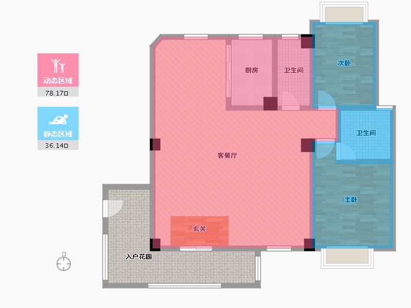 浙江省-金华市-阳光新城-119.18-户型库-动静分区