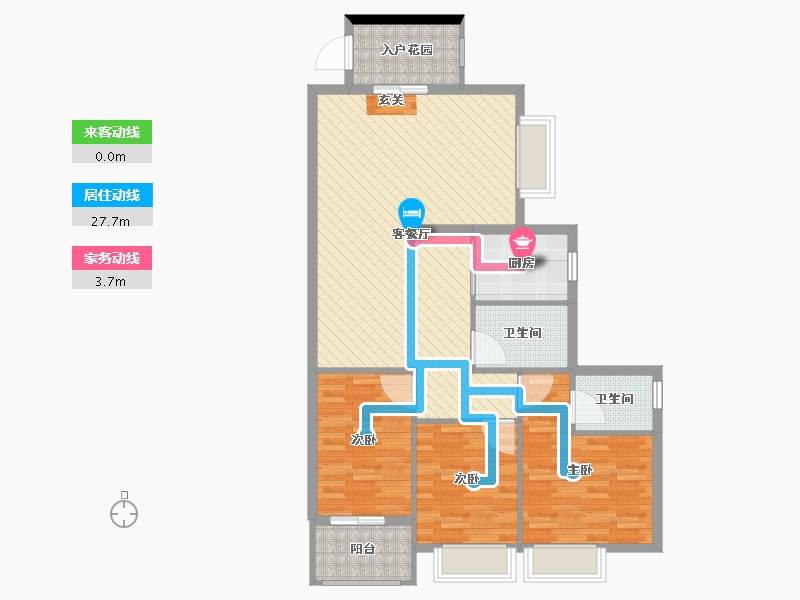 广东省-揭阳市-港墘农民公寓-96.00-户型库-动静线