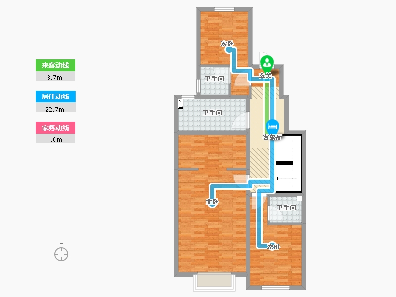 黑龙江省-哈尔滨市-半岛首府-84.72-户型库-动静线