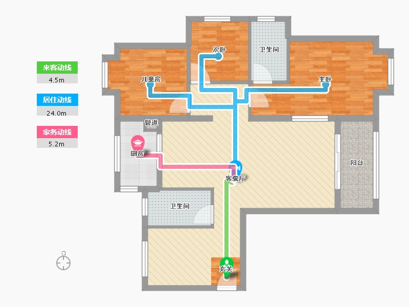 湖南省-衡阳市-华耀碧桂园十里江湾-93.19-户型库-动静线