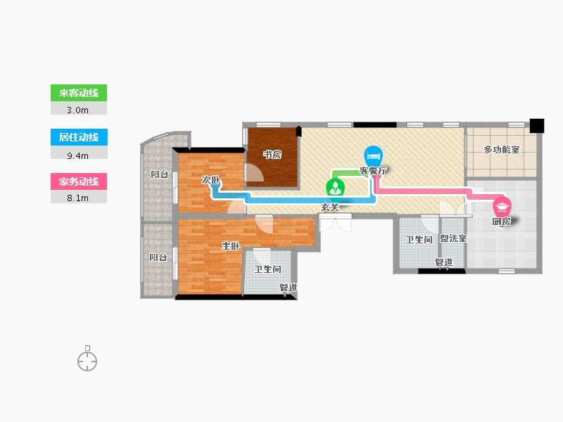 浙江省-温州市-吕浦湾-108.00-户型库-动静线