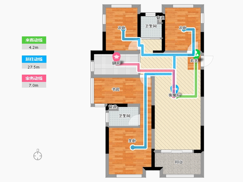 浙江省-杭州市-融创东南海-89.20-户型库-动静线