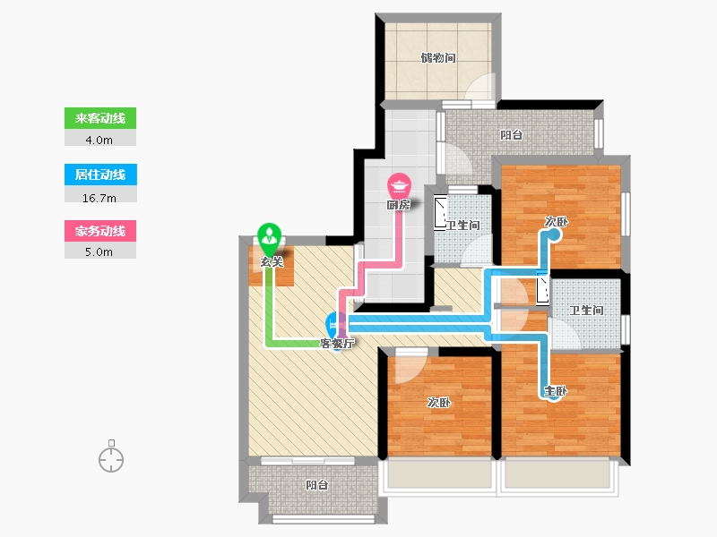 广东省-深圳市-佳兆业城市广场-80.86-户型库-动静线