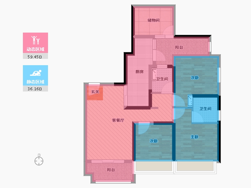 广东省-深圳市-佳兆业城市广场-80.86-户型库-动静分区