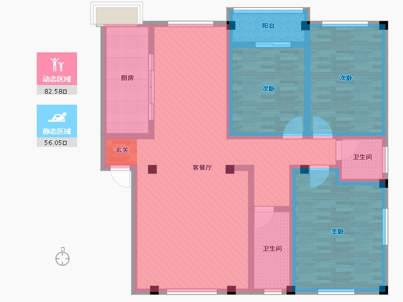 湖北省-荆州市-湖北省松滋市这家场镇柳林商业街-122.04-户型库-动静分区