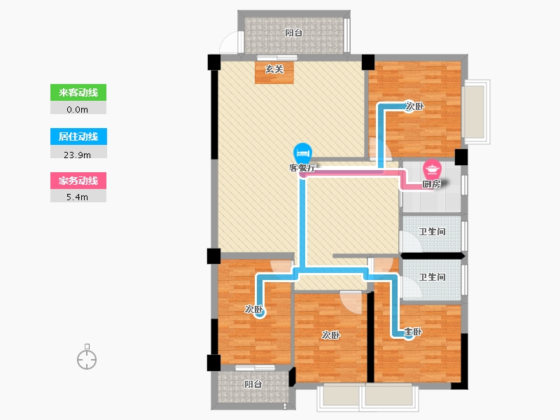 广东省-揭阳市-港墘公寓-116.54-户型库-动静线