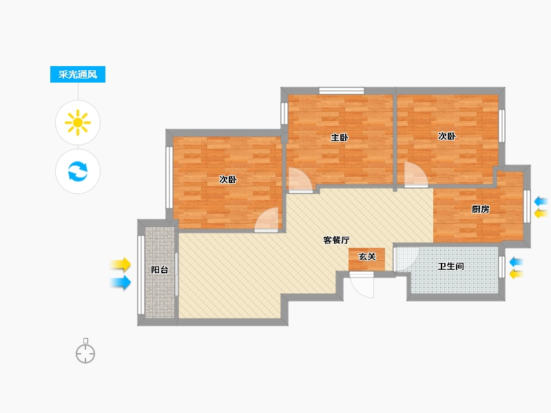 山东省-烟台市-蓬莱水产-79.23-户型库-采光通风