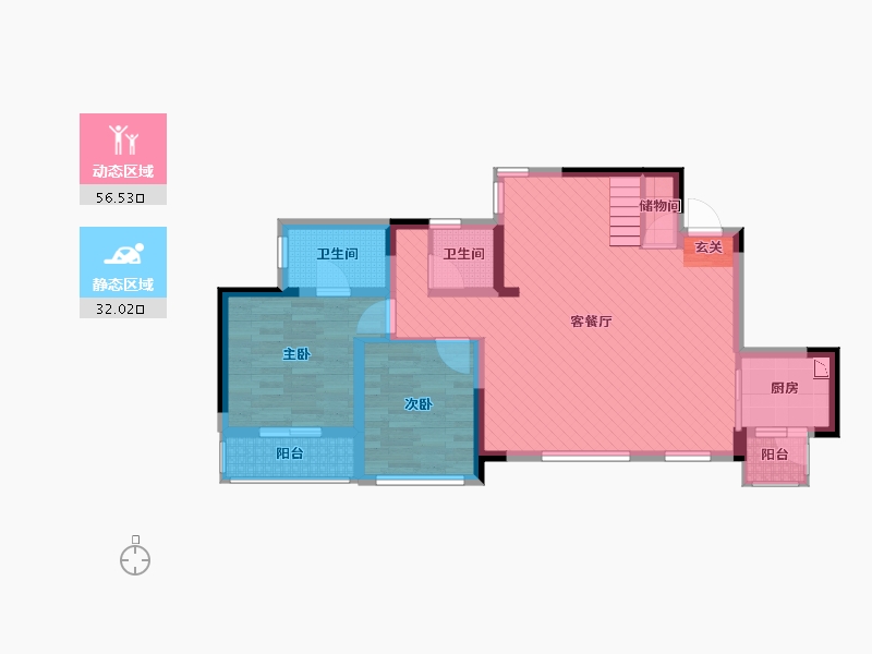 四川省-成都市-同森锦熙-77.41-户型库-动静分区