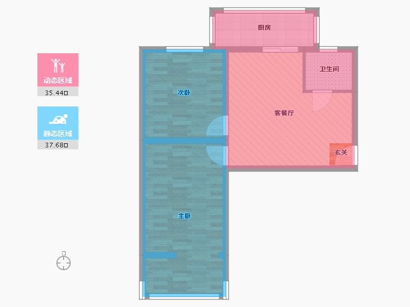 河北省-石家庄市-经编小区-64.30-户型库-动静分区