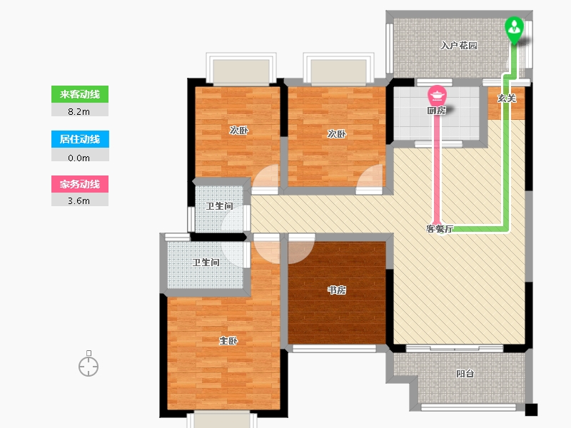 四川省-泸州市-阳光国际城-105.75-户型库-动静线