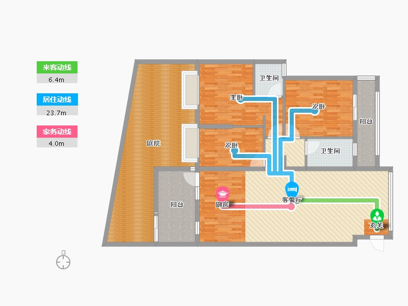 云南省-曲靖市-翰林国际-146.30-户型库-动静线