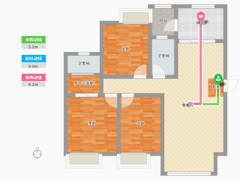 陕西省-宝鸡市-如园城市运动公园-90.20-户型库-动静线