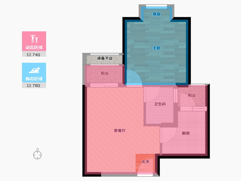 河南省-郑州市-保利心语-40.77-户型库-动静分区