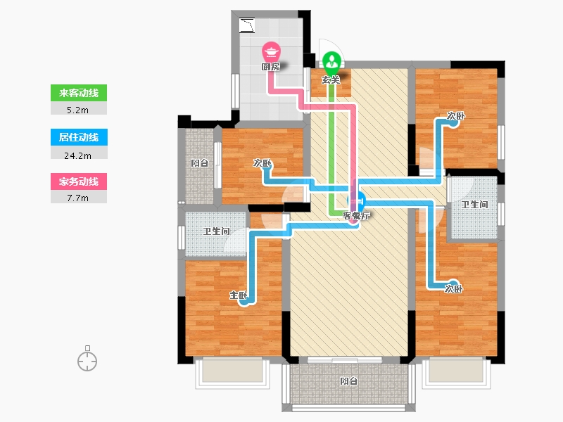 湖南省-邵阳市-中驰第一城-98.33-户型库-动静线