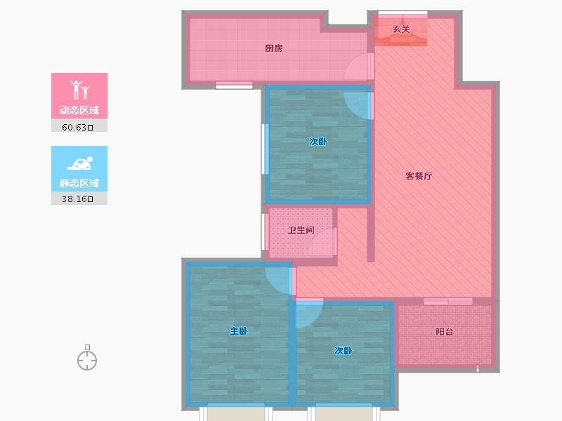 河南省-平顶山市-天安名郡-86.00-户型库-动静分区