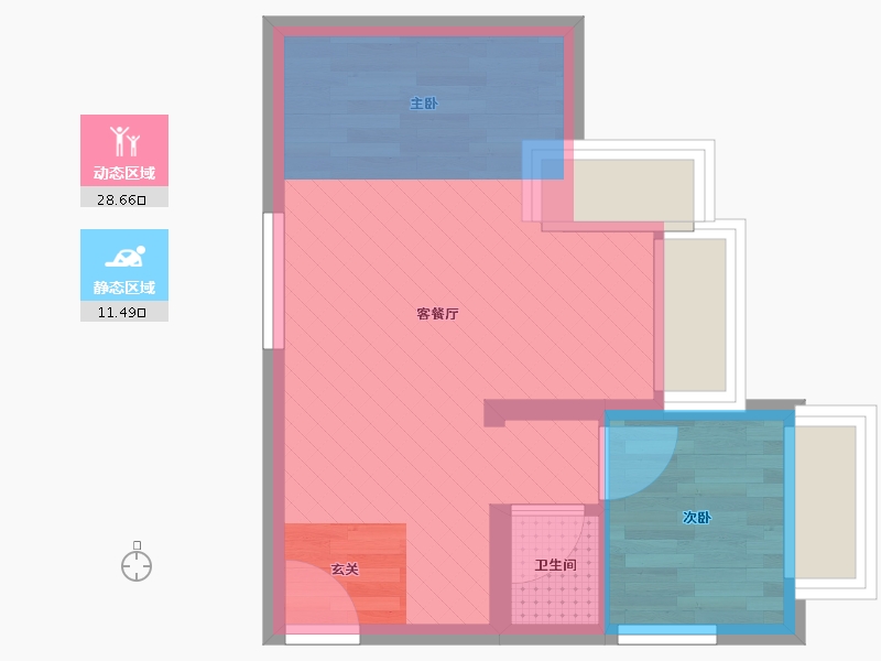 河北省-保定市-化二西区-30.22-户型库-动静分区