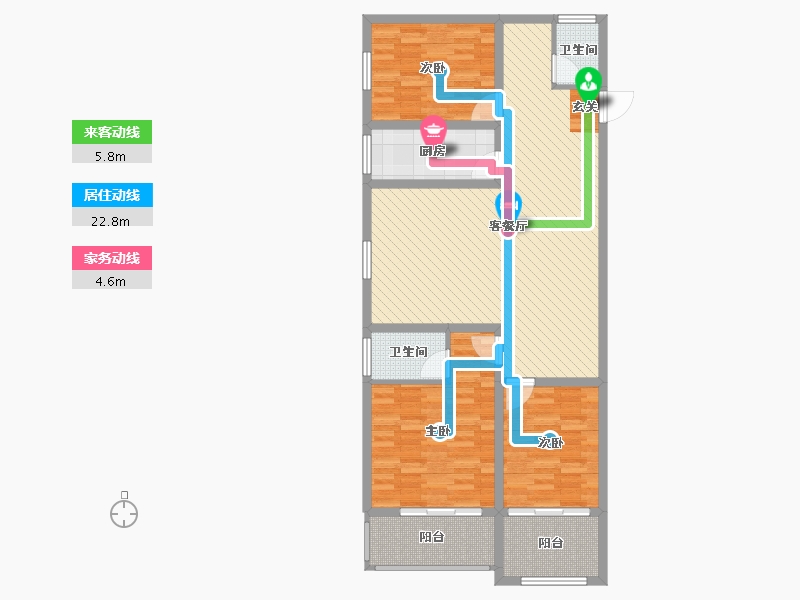 山东省-济宁市-龙城华府-108.20-户型库-动静线