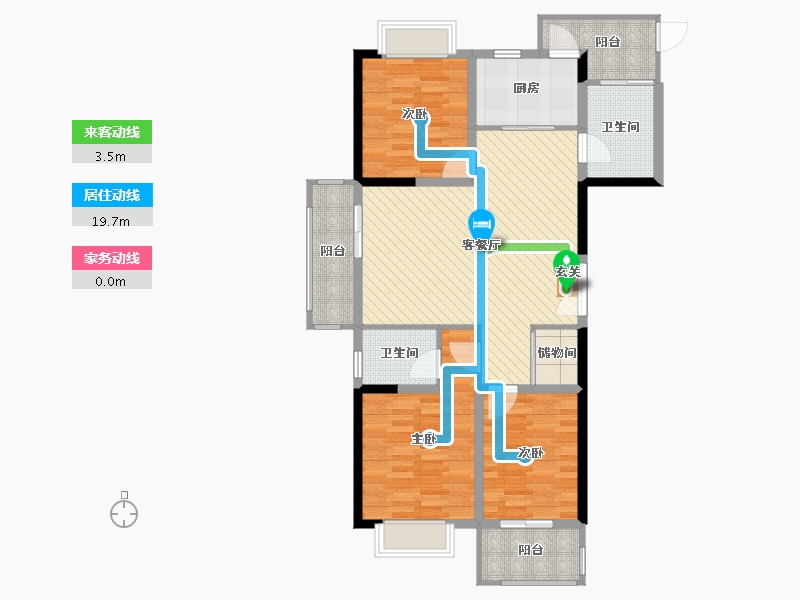 安徽省-宿州市-梨花一号-97.79-户型库-动静线