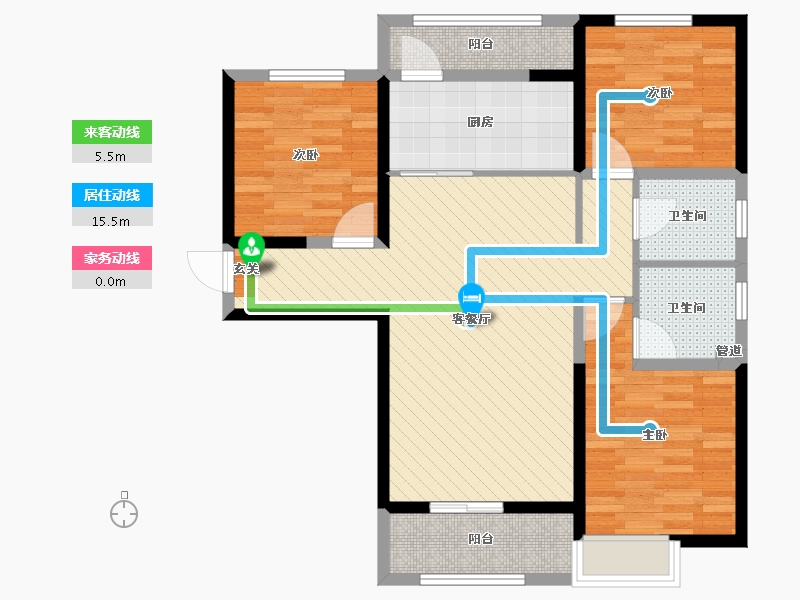 甘肃省-陇南市-陇城一号-87.79-户型库-动静线