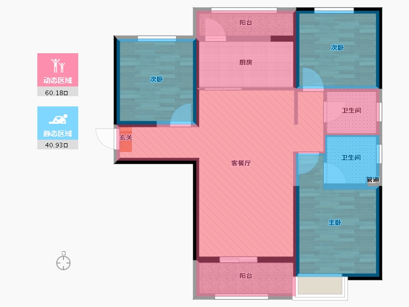 甘肃省-陇南市-陇城一号-87.79-户型库-动静分区