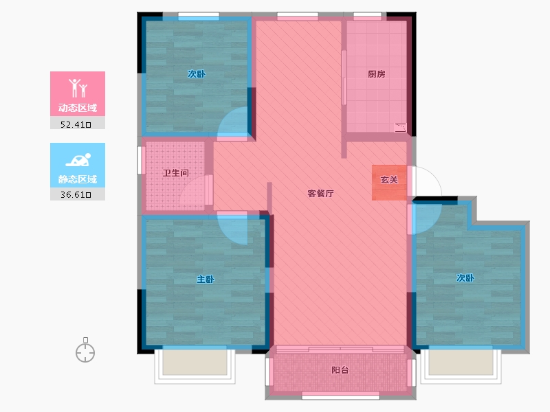 山东省-青岛市-海尔・首府-77.42-户型库-动静分区