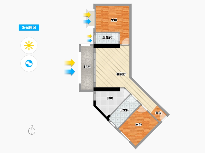 广东省-江门市-五邑锦绣豪庭-80.87-户型库-采光通风