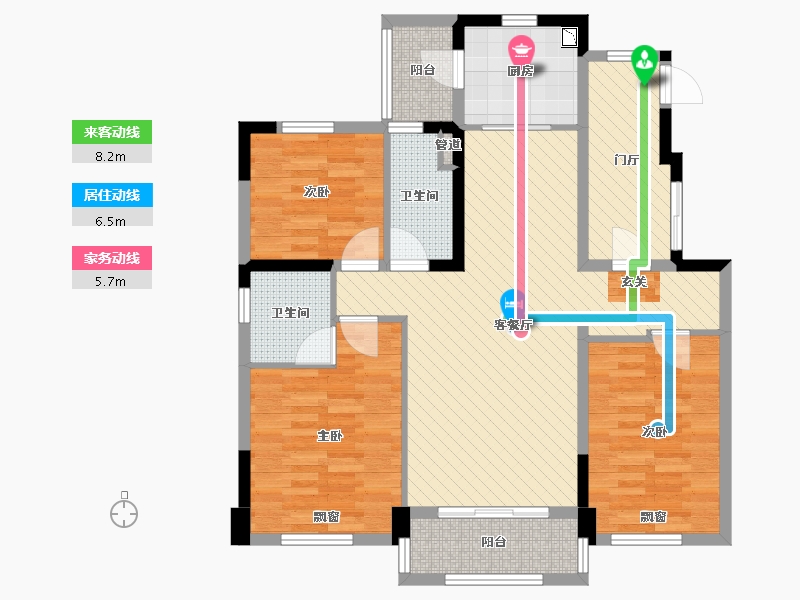 陕西省-西安市-碧桂园凤凰城-99.09-户型库-动静线