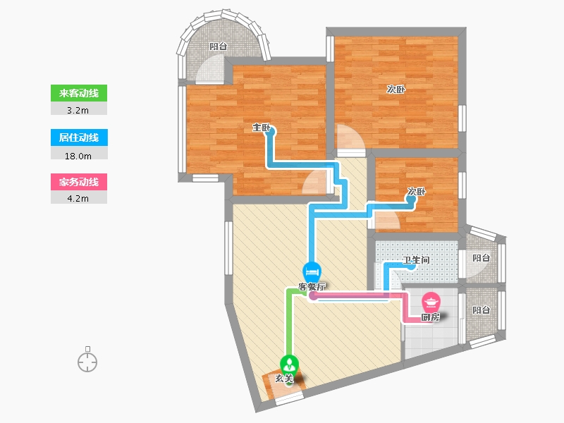 广东省-深圳市-滨江新村-47栋-70.00-户型库-动静线