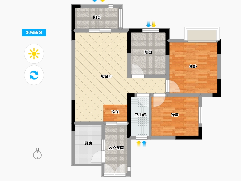 四川省-成都市-明族商业城-72.59-户型库-采光通风