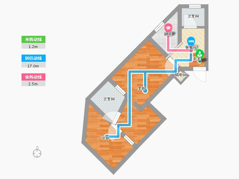 上海-上海市-杨浦区国和二村104-32.80-户型库-动静线