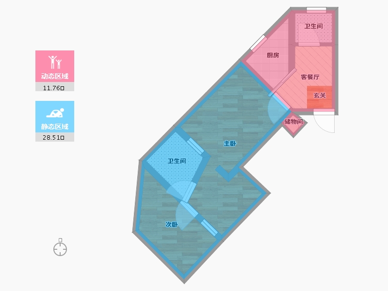 上海-上海市-杨浦区国和二村104-32.80-户型库-动静分区