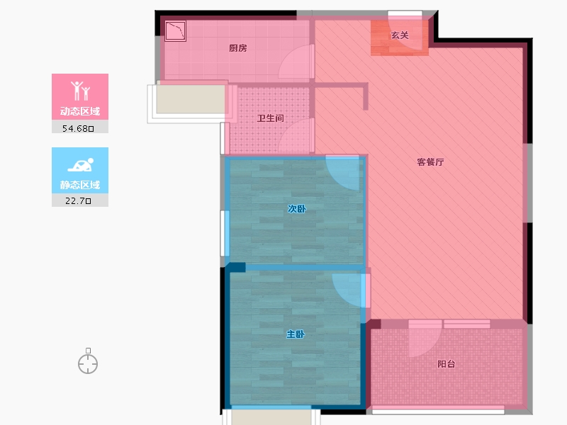 湖北省-武汉市-新城璟汇-69.00-户型库-动静分区