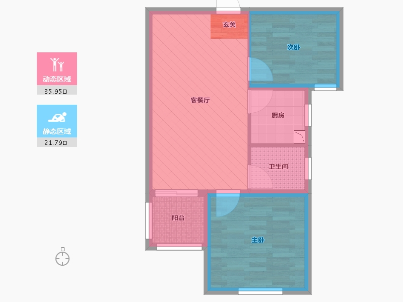 湖北省-武汉市-烽火尚品虹城-50.55-户型库-动静分区