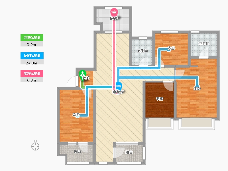 山东省-东营市-富海金港湾-118.46-户型库-动静线