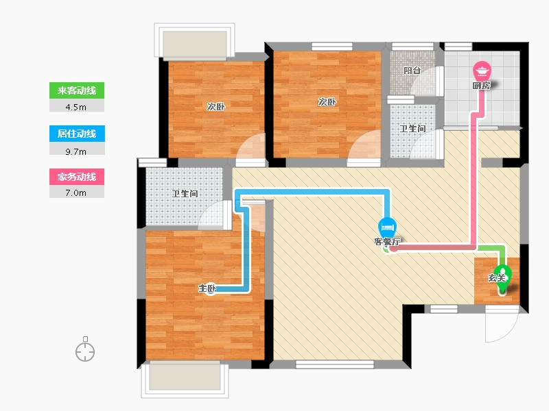 四川省-眉山市-仁和城邦-78.07-户型库-动静线