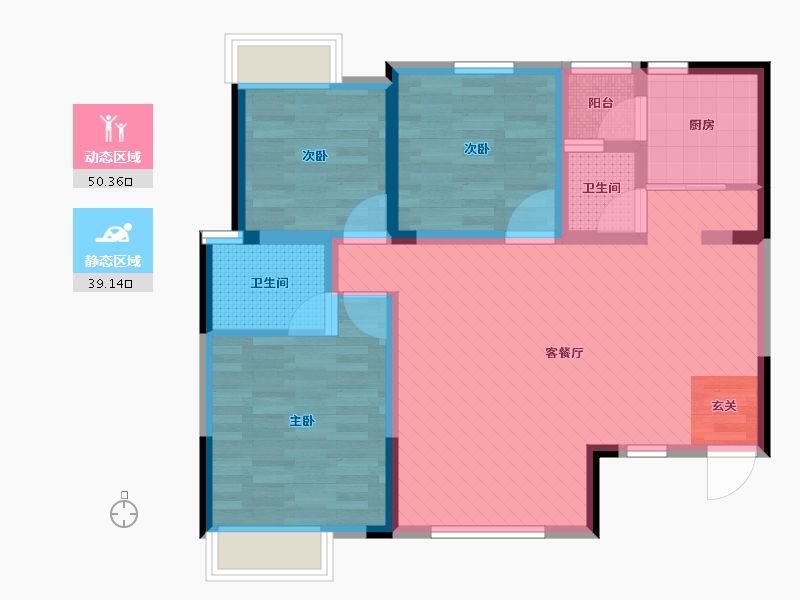 四川省-眉山市-仁和城邦-78.07-户型库-动静分区