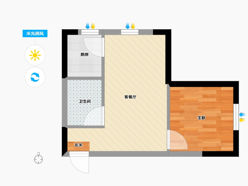 辽宁省-沈阳市-新加坡花园-29.88-户型库-采光通风