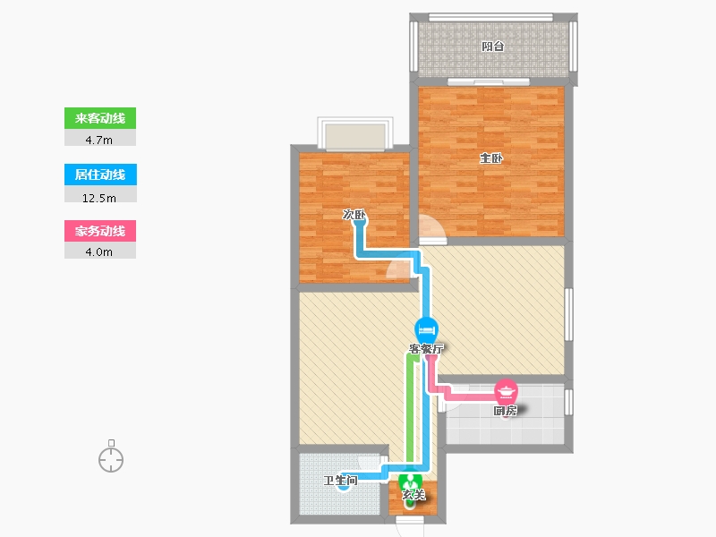 陕西省-西安市-敏家-92.72-户型库-动静线