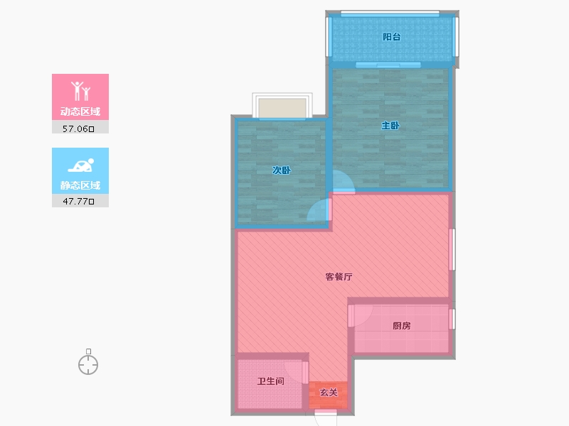 陕西省-西安市-敏家-92.72-户型库-动静分区