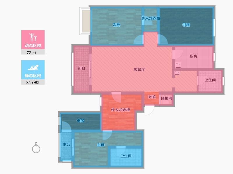 河北省-石家庄市-半岛名邸-120.00-户型库-动静分区