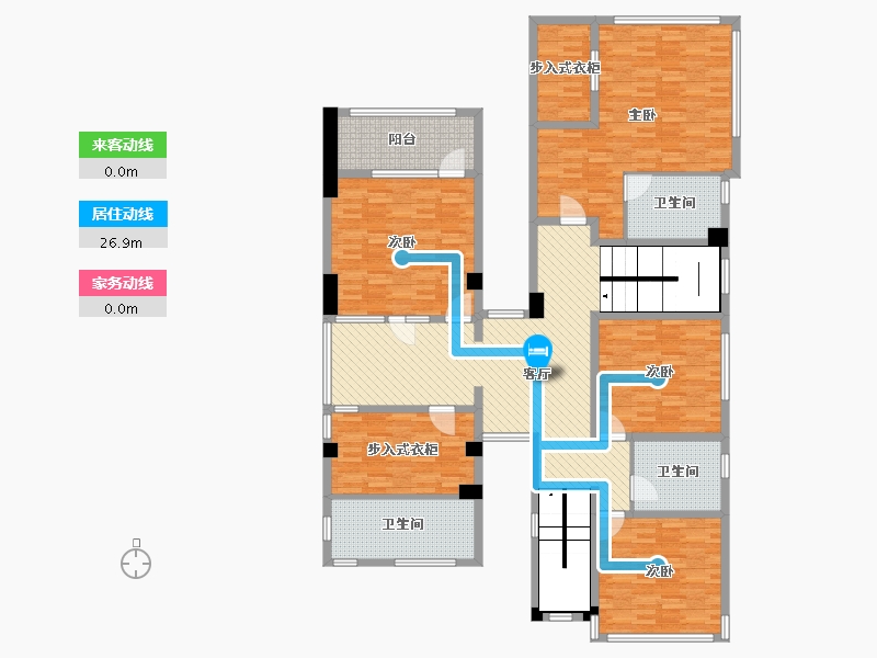 广东省-珠海市-华发水郡别墅-185.94-户型库-动静线